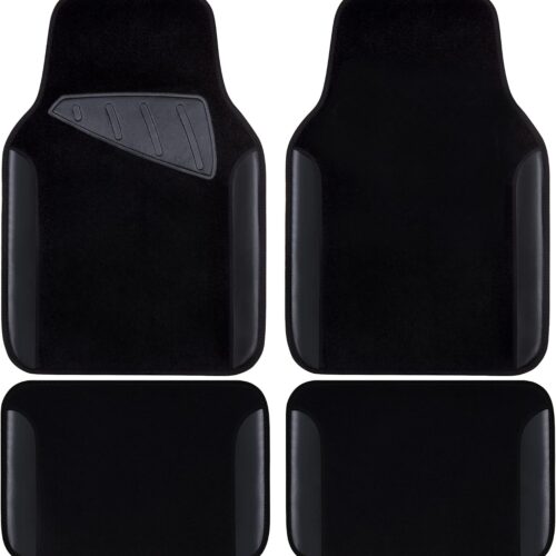 Waterproof Faux Leather Car Floor Mats, Heel Pad