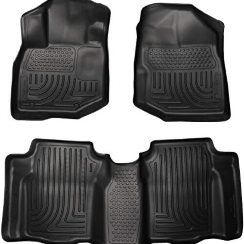 3-Piece Black Car Floor Mats Set