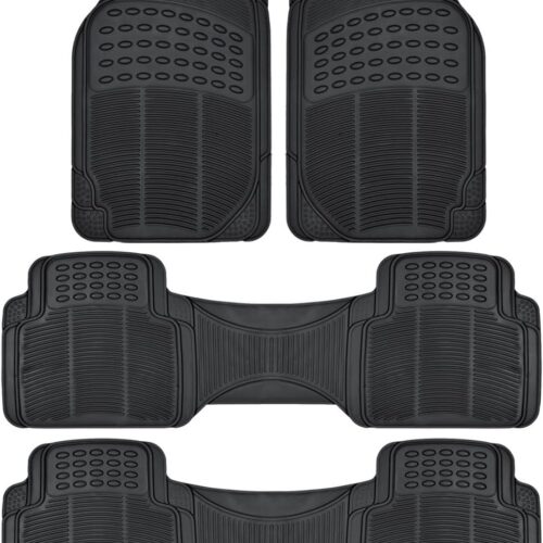 4-Piece Front Rear Rubber Car Floor Mats
