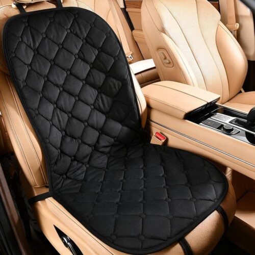 Full Back Car Seat Cushion Cover, Black