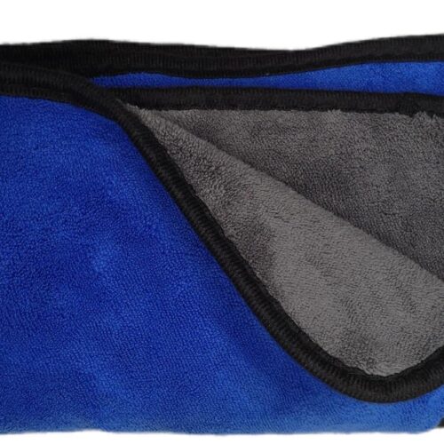 Large Microfiber Drying Towel for Car, Great Thick Soft Plush Towels, 36 x 24inches 800 Thickness, Quality, Washable, Absorbency No Scratch Lint Free Drying Towel (36 x 24inches,Grey-Blue,1pack)