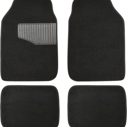 Universal Rubber Floor Mats Set, Anti-Slip Waterproof