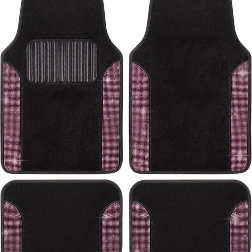 Crystal Rhinestone Car Floor Mats, Decorative Style